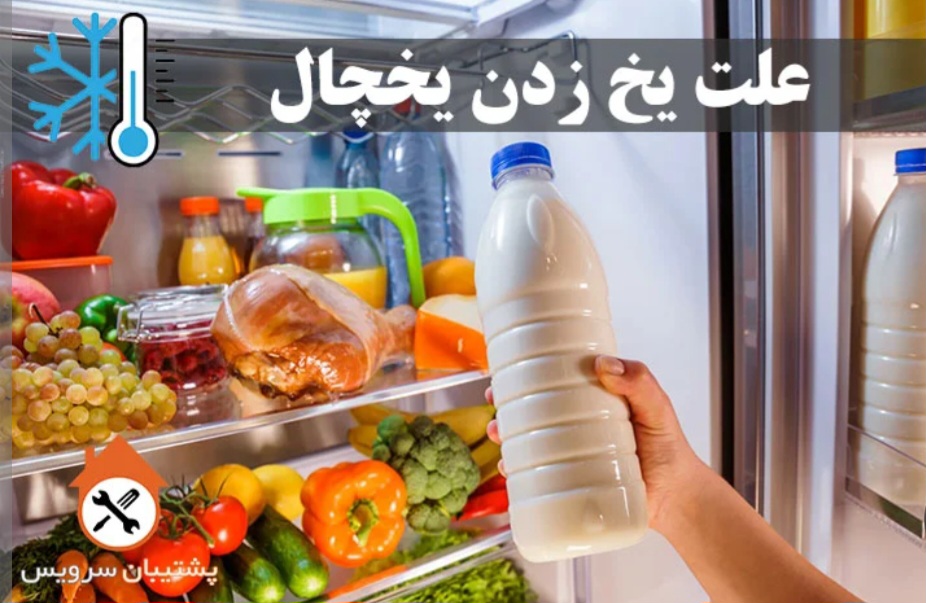 چرا مواد غذایی داخل یخچال یخ میزند؟